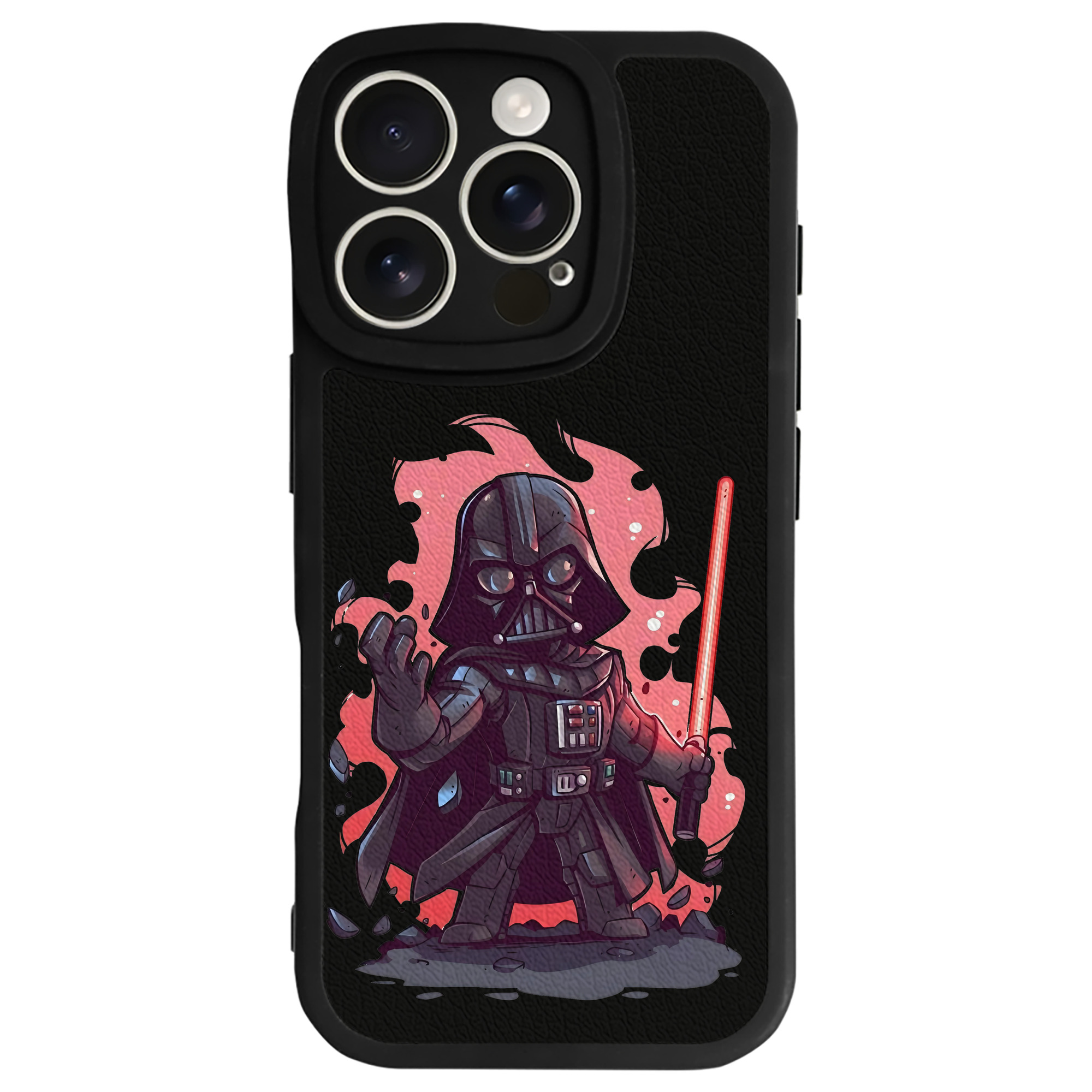 （画像用） スター・ウォーズ Star Wars 【iPhone 16シリーズ対応】シリコンスマホケース（レザー調） 材質：シリコン